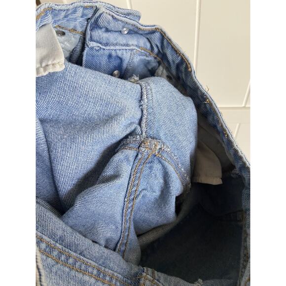 RSQ Womens Jeans Sz 1 25 Boyfriend Light‎ Blue Wash Denim 100% Cotton Ripped - Picture 7 of 7